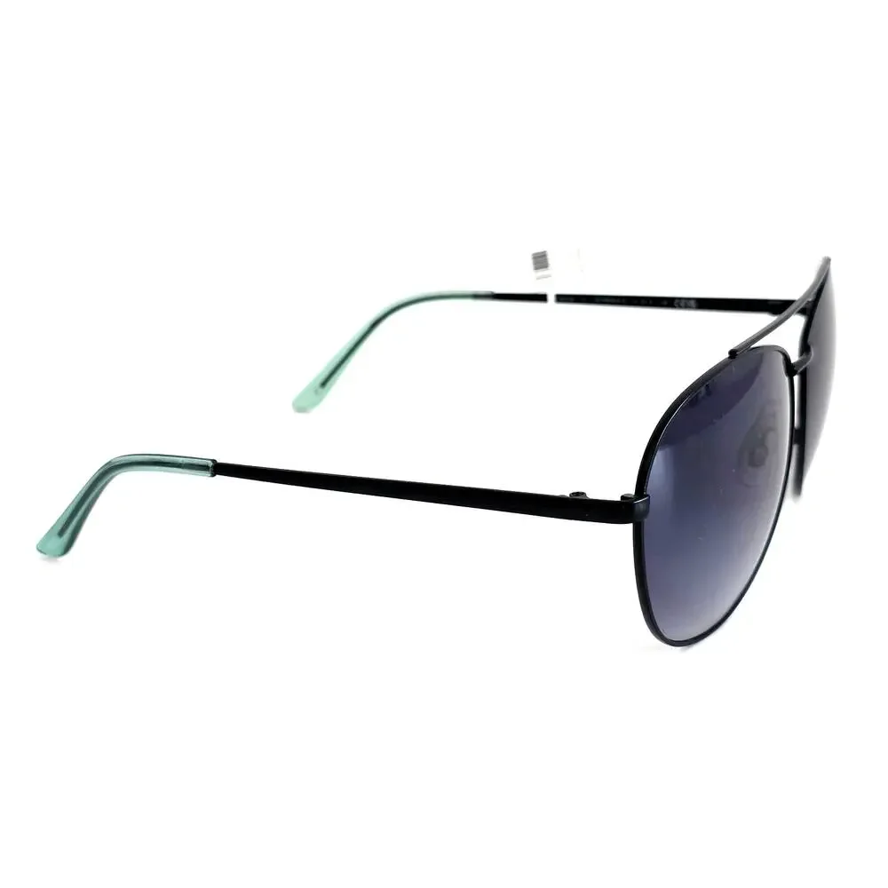 Kurt Geiger London Black Crystal Green Smoke 61mm Aviator Sunglasses 100% UV